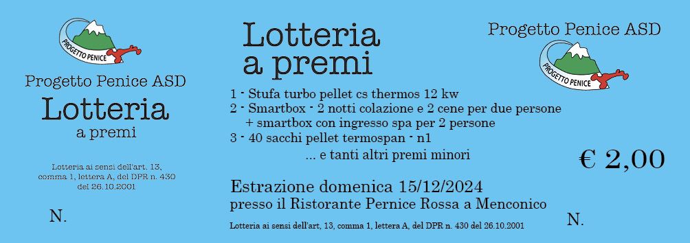 Lotteria Progetto Penice 2024